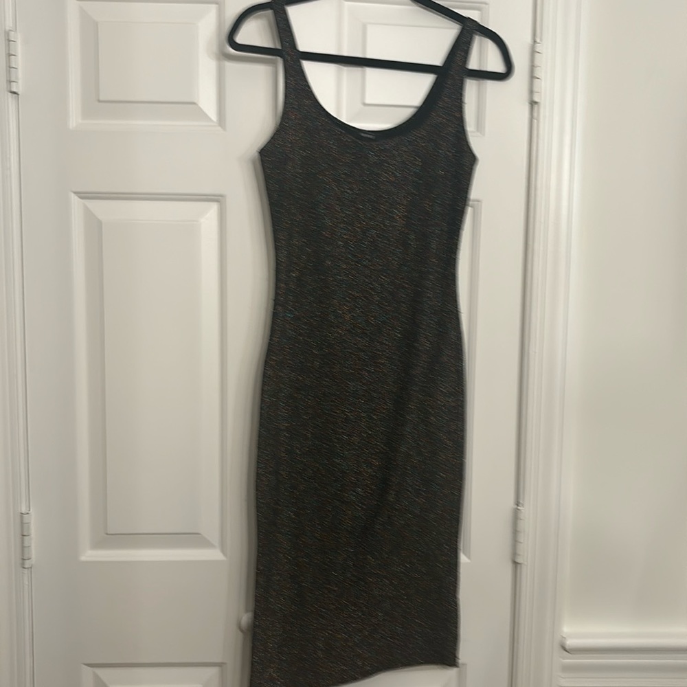 Black Iridescent F21 Pencil Dress